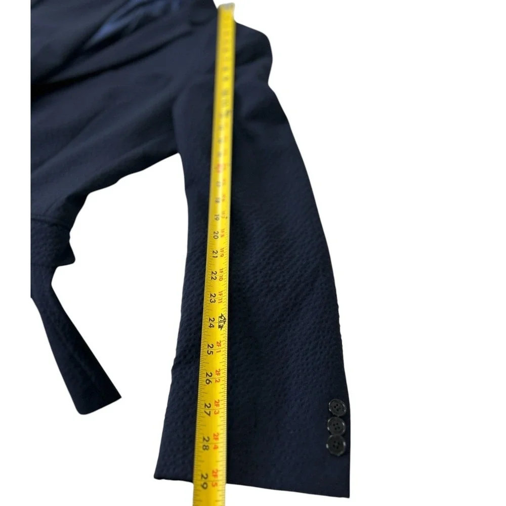 Versace Collection Navy Textured Blazer Sport Coat Jacket IT 52 US 42